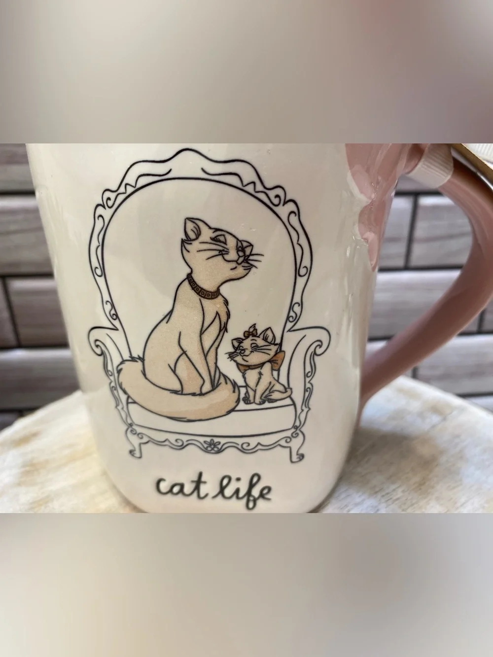 Rae Dunn xDisney ❤️Marie and Duchess Cat Mug NWT